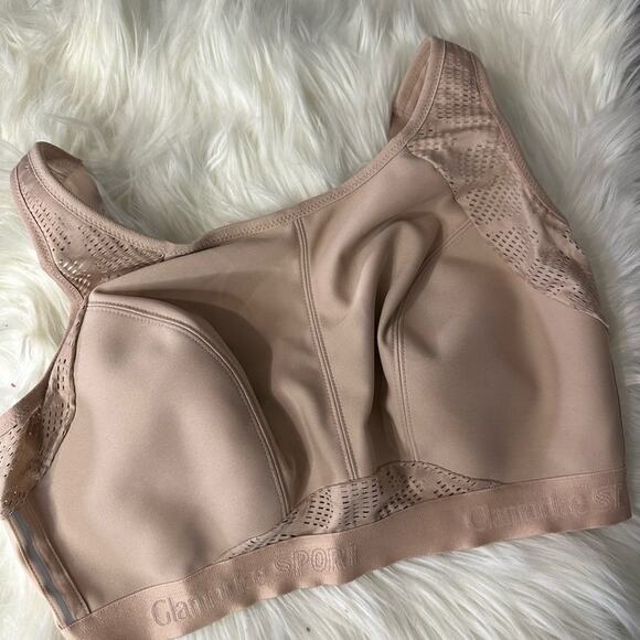 Glamorise Sport Bra 38F Nude high Lift - Picture 1 of 7
